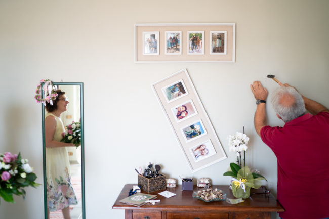 Matrimonio minimal reportage genitori sposi